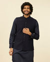 Classic Dark Blue Nehru Jacket